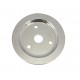 Polished Aluminum SB Chevy V8 Single Groove Crankshaft Pulley - SWP Lower